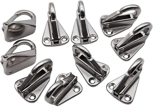 Spring Snap Attach Rope Hook, Stainless Steel 316 Fender Spring Hook Fending Hook Marine Clothes Boat Hardware Accessories (2)...