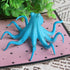 4 PCS Fluorescent Artificial Octopus Aquarium Ornament with Suction Cup Fish Tank Decoration...