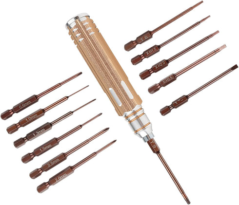 Mini Electronic Screwdriver Set, 12 in 1 Small Precision Screwdriver Set Magnetic Repair Tool Bit Kit Electronics Driver Kit for Phone Watch Lapto...
