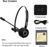 MERAIJIN Trucker Bluetooth Headset Wireless Headset with Microphone Over The Head Headphones with Noise Cancelling Sound On Ear Car Earphones Offi...