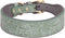 Leather Dog Collar, for Large Dogs, Medium Dogs & Small Dogs, Adjustable Soft Padded Collar for Dogs, Embossed Print Leather Dog Collars (XL, Gree...