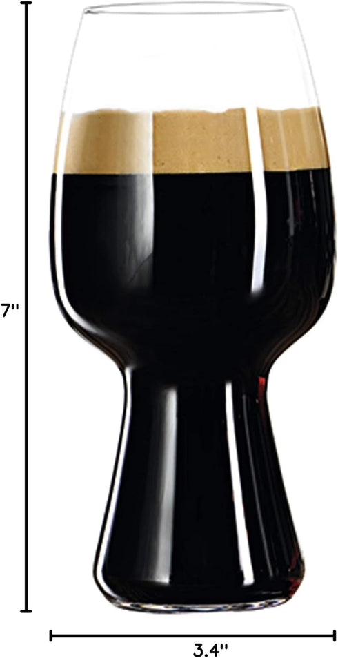 Spiegelau Craft Beer Stout Glass, European-Made Crystal Drinking Glasses Perfect for Wedding, Birthday, Holiday, Dinner, Game Night, Home Bar Acce...