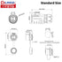 CNLINKO LP20 2 Pin Waterproof Connectors,IP68 Circular Connectors Fast Locking Plug,2-12 Pin Power Connector M20 Male Female Plug,LED Outdoor Ligh...