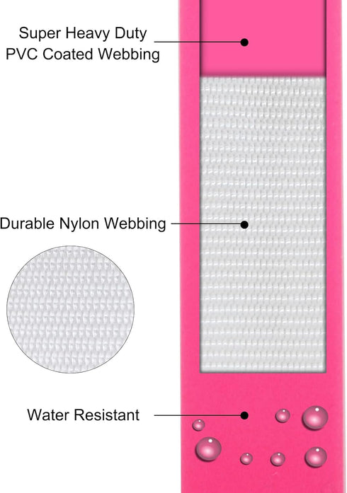 30ft Pink Long Leash Waterproof Training Dog Leash? Easy Care Leash Fit for Recall? Swimming? Camping? Beach? Hunting? Walking...