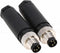 M8 4 Pin Male A Code Plug Industrial Circular Sensor Connector Aviation 8mm Waterproof IP67 Connector 2PCS...