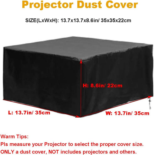 Projector Dust Cover Waterproof UV-Resistant Outdoor Movie Video Projector Covers for Ceiling Mounted Universal Projectors...