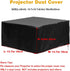 Projector Dust Cover Waterproof UV-Resistant Outdoor Movie Video Projector Covers for Ceiling Mounted Universal Projectors...