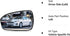 Left Driver Side Mirror Glass Replacement for 2013 2014 2015 2016 2017 2018 2019 2020 Ford Fusion Heated Mirror Replace DS7Z17K707F...