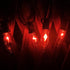 10Ft Flickering Flame Outdoor String Lights, C18 Halloween Orange Lights with 10 1W Flame Bulbs, E12 Base, Outdoor Halloween Patio Lights for Gard...