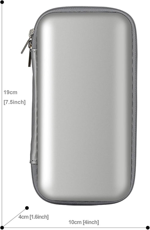 iMangoo Shockproof Travel Essentials Organizer Case, Small Accessories Hard Protective Pouch Electronics Purse for Women Men Zipper Tech Cord Cabl...