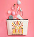 Makeup Bags for Women Gift,Be The Sunshine Retro Pink Leopard Inspirational Cosmetic Bag Makeup Bag Gift for Teen Girls,Birthday Christmas Gifts f...