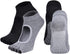 2 Pairs Toeless Yoga Socks Non-Slip Grips for Pilates Ballet Dance Barefoot Workout Cotton Open Toe Sports Socks...