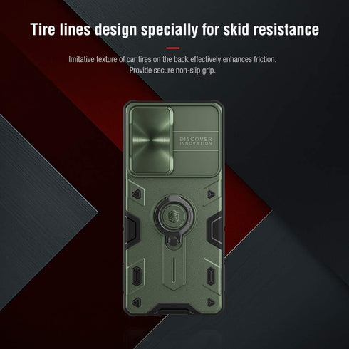 Galaxy S21 Ultra Case with Ring Kickstand,CamShield Armor with Slide Metal Camera Cover, PC & TPU Impact-Resistant Bumpers Protective for Samsung ...