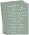 Bridal Shower Games Cards, 25Pcs Prefilled Find The Guest Bingo Game Cards, Engagement Party Games for Guests, Minimalist Green Wedding Party Supp...