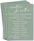 Bridal Shower Games Cards, 25Pcs Prefilled Find The Guest Bingo Game Cards, Engagement Party Games for Guests, Minimalist Green Wedding Party Supp...