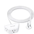 TROND Flat Extension Cord 6 Feet | Flat Plug Power Strip | 3 Prong Grounded 3 Outlets | 1625W | 13A | 16 Gauge Power Cord | for Indoor Home Kitche...