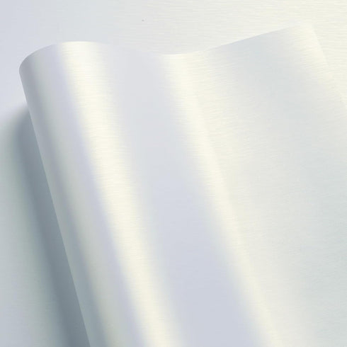 LACHEERY White Stainless Steel Contact Paper for Fridge Peel and Stick Metallic Wallpaper Kitchen Removable Heat Resistant White Contact Paper for...