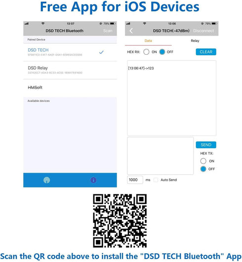 DSD TECH HM-10 Master and Slave Bluetooth 4.0 LE iBeacon Module Compatible with iPhone and iPad with 4 PIN Dupont Cable for Arduino...