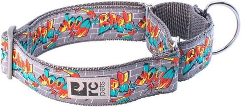 RC Pets 1 1/2" All Webbing Martingale Training Dog Collar, Medium, Graffiti...