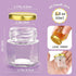 60 Pcs Small Glass Containers with Airtight Lids, 1.5 oz Mini Honey Jars for Wedding Favor, Baby Shower, Small Hexagon Candle Jars for Making Cand...