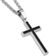 Honeystore Unisex Titanium Steel Rolo Chain Crucifix Cross Pendant Easter Prayer Necklace...