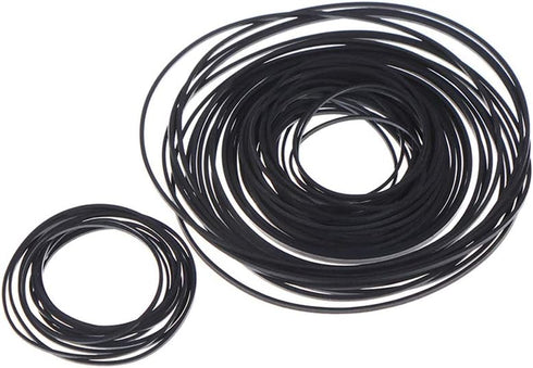 Cassette Tape Machine Recorder Rubber Belt Repair Maintenance Mix Flat Cassette Tape for Recorders CD-ROM Video Machines DVD Drive,50Pcs...