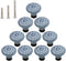 HUAMULAN 10 PCS Ceramic Cabinet Knobs Glossy Dresser Mushroom Table Drawer Cupboard Pull Handles Furniture DIY Kitchen Kids Room Wardrobe...