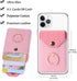 Card Holder & Ring Stand for Smartphones, Stick-on Wallet for iPhone & Android, Adhesive Credit Card Sleeve...