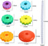Baby Spinning Stacking Toys, Spin Toys ABS Plastic and Color Rainbow Design Ring Stacker Baby Toys 6 to 12 Months Montessori Educational Learning ...