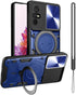 for TCL 40 XE 5G Phone Case,for TCL 40 X 5G Case,Metal Stand Ring Holder for Women Men,Camera Protector,Slim Full Protection Shockproof Basic Case...