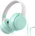 rockpapa L22 Wired Headphones for Kids Girls Boys Women with Microphone, Foldable Stereo 3.5mm Corded Headphones for School Classroom Chromebooks ...