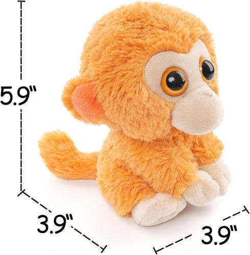 Baby Small Monkey Toy Stuffed Animal, Cute Plush Gifts for Kids Birthday Bedtime Easter, 5.9" Yellow Golden...