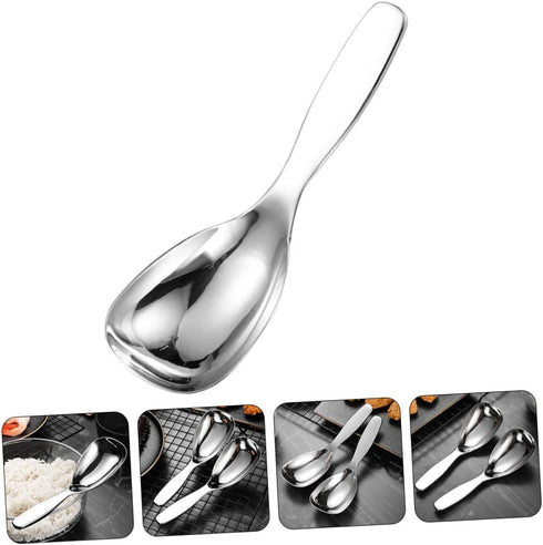 Serving Spoon Serving Spoon Appetizer Spoons Metal Serving Spoons Stainless Steel Serving Utensils Non Stick Rice Scooper Potato Spoon Food Servic...