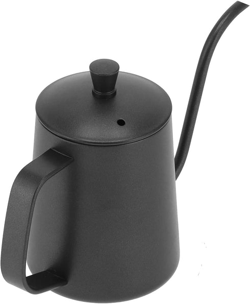 350ml Gooseneck Coffee Kettle, 304 Stainless Steel Tea Kettle for Stovetop, 11.3 oz Long Spout Tea Pot for Home Kitchen Office Hotel(Black)...
