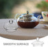 Kichvoe Glass Teapot Lid Replacement, Clear Teapot Accessory Glass Tea Kettle Cover For Home Kitchen Teapots, 2.55x2.55x1.77in, For 400ml Glass Te...