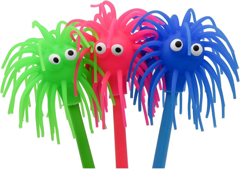 12PCS Cute Sea Urchin Pens Funny Monster Ballpoint Pens Soft Rubber Pen Novelty Animal Pens For School Christmas Easter Office Party....