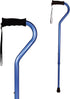 Carex Health Brands Ergo Offset Cane with Soft Cushioned Handle - Adjustable Walking Cane, Blue, 29-38 Inch (Pack of 1)...