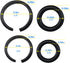 10 Sets 3/8" and 10 Sets 1/2" Impact Retaining Ring Wrench Socket Clip with O-Ring, Compatible With Milwaukee Electric Wrench/Pneumatic Wrench...