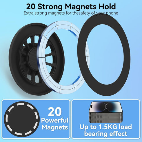 BEHAVE Magnetic Phone Holder for Mazda CX5 2024-2017,360°Adjustable Car Phone Mount fit for Magsafe iPhone,Compatible for iPhone,Android Smartphon...