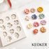 KEOKER Flower Polymer Clay Molds - 1 Pcs for Jewelry Making, Polymer Clay Molds for Earrings Decoration (Medium Flower)...