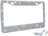 White Rhinestone Bling License Plate Frame for Women, Metal Rust-Proof Car Plate Frame Cute Bling Car Accessories for Women Girls (1)...