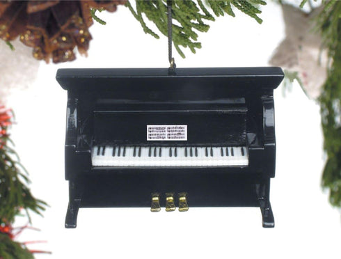 Music Treasures Co. Black Upright Piano Christmas Ornament...