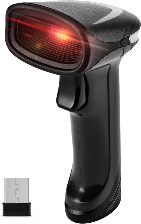 Bluetooth QR Barcode Scanner, PDF417 Rechargeable Code Scanner Wireless, Data Matrix 2D Barcode Rearder Cordless Connect Smart Phone, Tablet, PC, ...