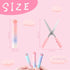 3 Pieces Cute Mini Scissors, Cartoon Cat Paw Stainless Steel Craft Scissors, Folding Stationery Scissors with Safety Cover, Portable Safety Scisso...
