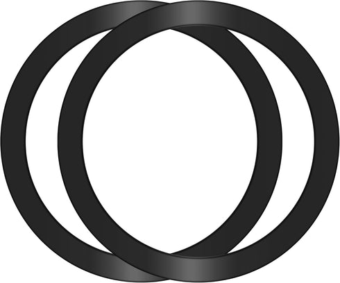2Pcs Metal Ring Sticker for Pop Socket Magnetic Grip, Magnetic Adapter Adhesive for iPhone, Magsafe Wireless Charger (Black)......