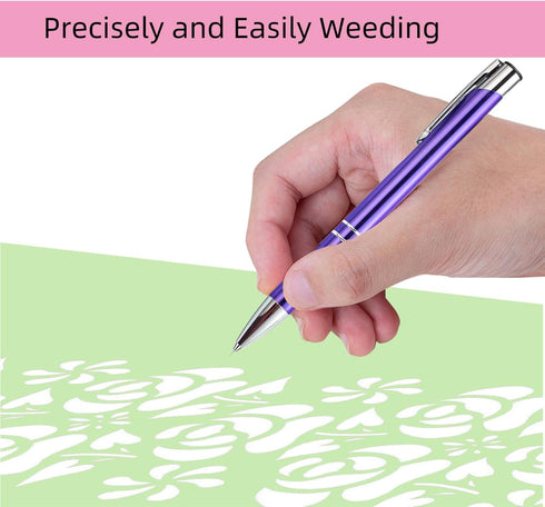 2 Pcs Pin Pen Weeding PenTool for Easy Weeding Vinyl, Quick Air Release Vinyl Weeding Pen, Retractable Weeding Pen Pin, Tint Tools Pen Pin Pinpen ...