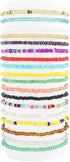 ELABEST Africa Beads Anklets 18Pcs Ankle Bracelets Colorful Beach Foot Jewelry Accessories for Women...
