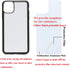 JUSTRY 5 PCS Sublimation Blanks Phone Case Cases Covers Compatible with Apple iPhone 11 Pro Max, 6.5-Inch (2019) Blank Printable Phone Case for DI...