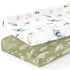 GRSSDER Stretch Ultra Soft Jersey Knit Changing Pad Cover Set 2 Pack,Change Table Pad Covers Fit 32"/34" x 16" Pads Safe and Snug,Stylish Watercol...