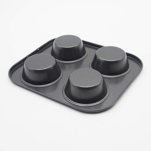 4 Cup Muffin Pan 2 Pcs (8.5 X 7.48 Inch) Air Fryer Small Oven Cupcake Baking Pan Non Stick No Toxic Bakeware...